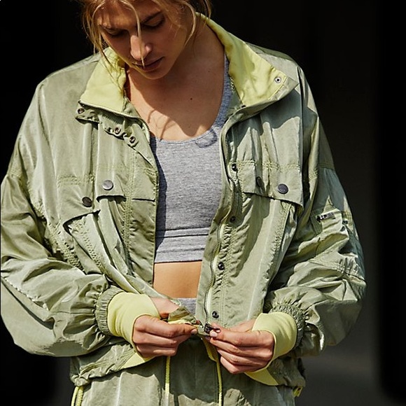 Free People Movement Opal Jacket Zip Up Zipper Windbreaker Coat - Picture 2 of 8